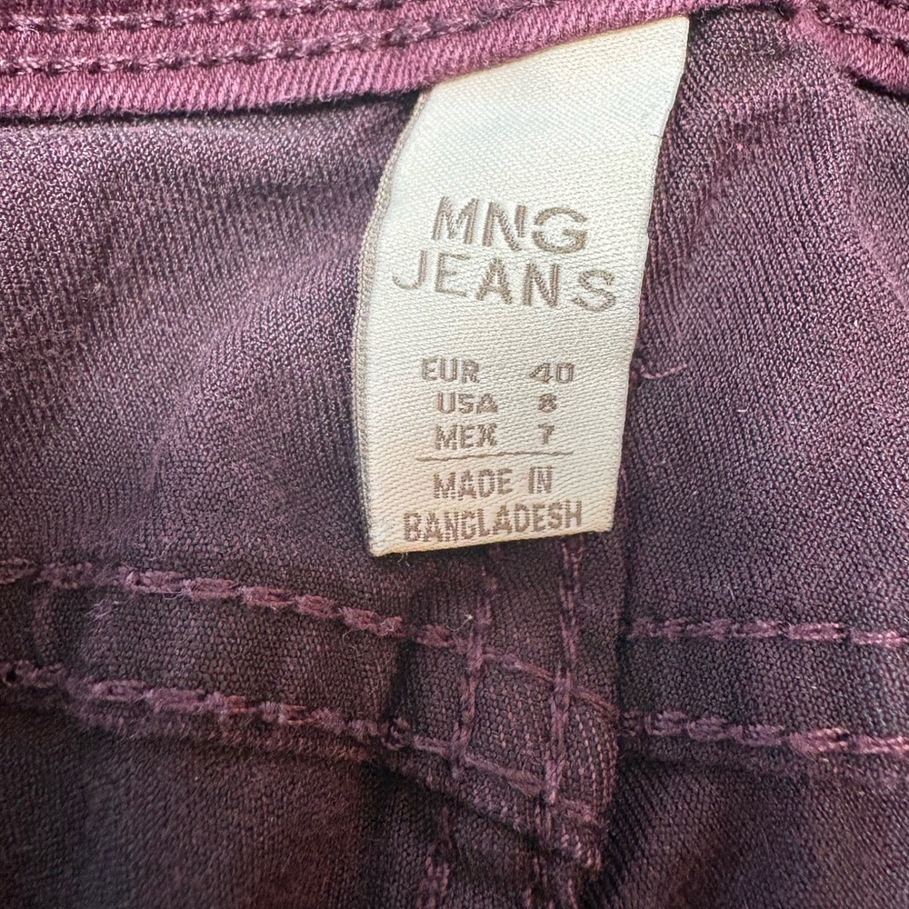 New Paty Plum Skinny Jeans - Women's Stretch Denim - Picture 5 of 6